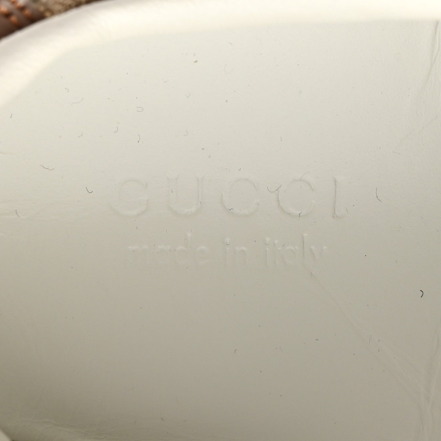 Gucci Calfskin GG Monogram Womens Platform 55mm Sneakers 37.5 Hezelnut Beige Ebony Mystic White 7 of 10