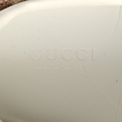 Gucci Calfskin GG Monogram Womens Platform 55mm Sneakers 37.5 Hezelnut Beige Ebony Mystic White 7 of 10