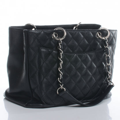 Chanel Caviar Grand Shopping Tote GST Black 3 of 7