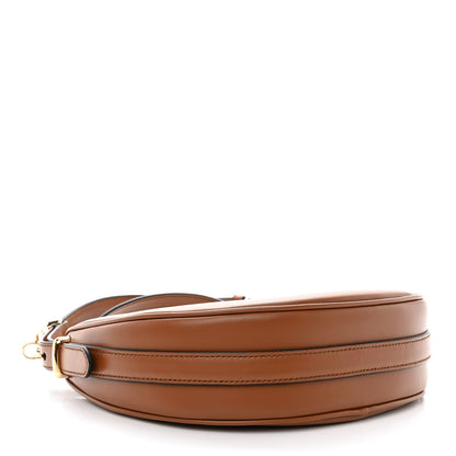 Prada Soft Calfskin Arque Shoulder Bag Cognac 4 of 11