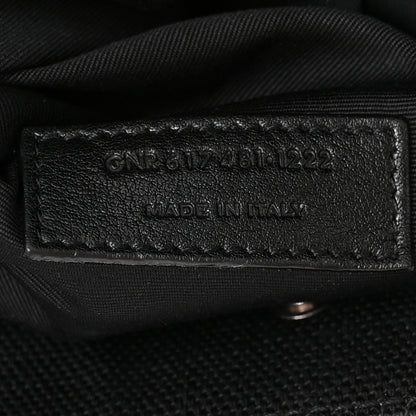 Saint Laurent Raffia Linen Calfskin Small Rive Gauche Tote Black 7 of 10