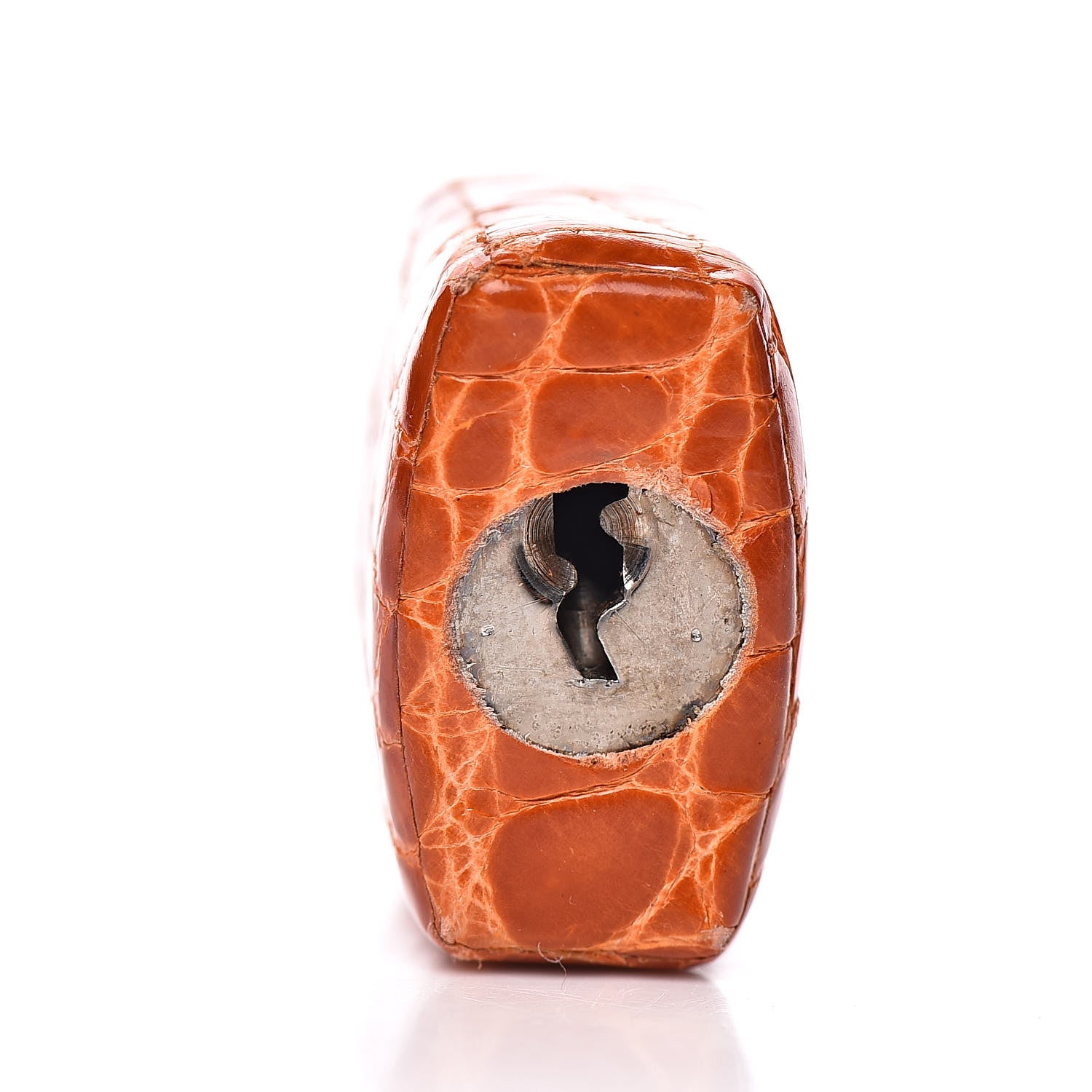 Hermes Shiny Porosus Crocodile Birkin 35 Orange 25 of 33
