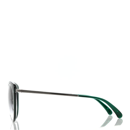 Chanel Round Sunglasses 4202 Green Silver 3 of 8