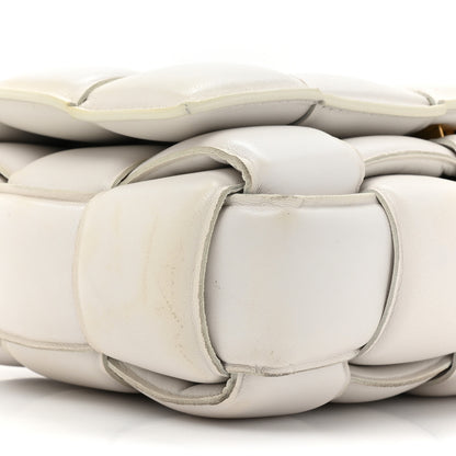 Bottega Veneta Paper Calfskin Maxi Intreccio Padded Cassette Crossbody Bag White 8 of 13