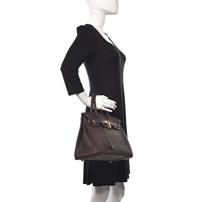 Hermes Togo Birkin 30 Chocolate 2 of 12