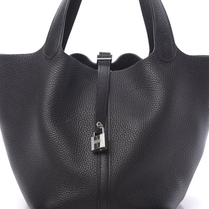 Hermes Taurillon Clemence Picotin Lock 22 MM Black 9 of 11