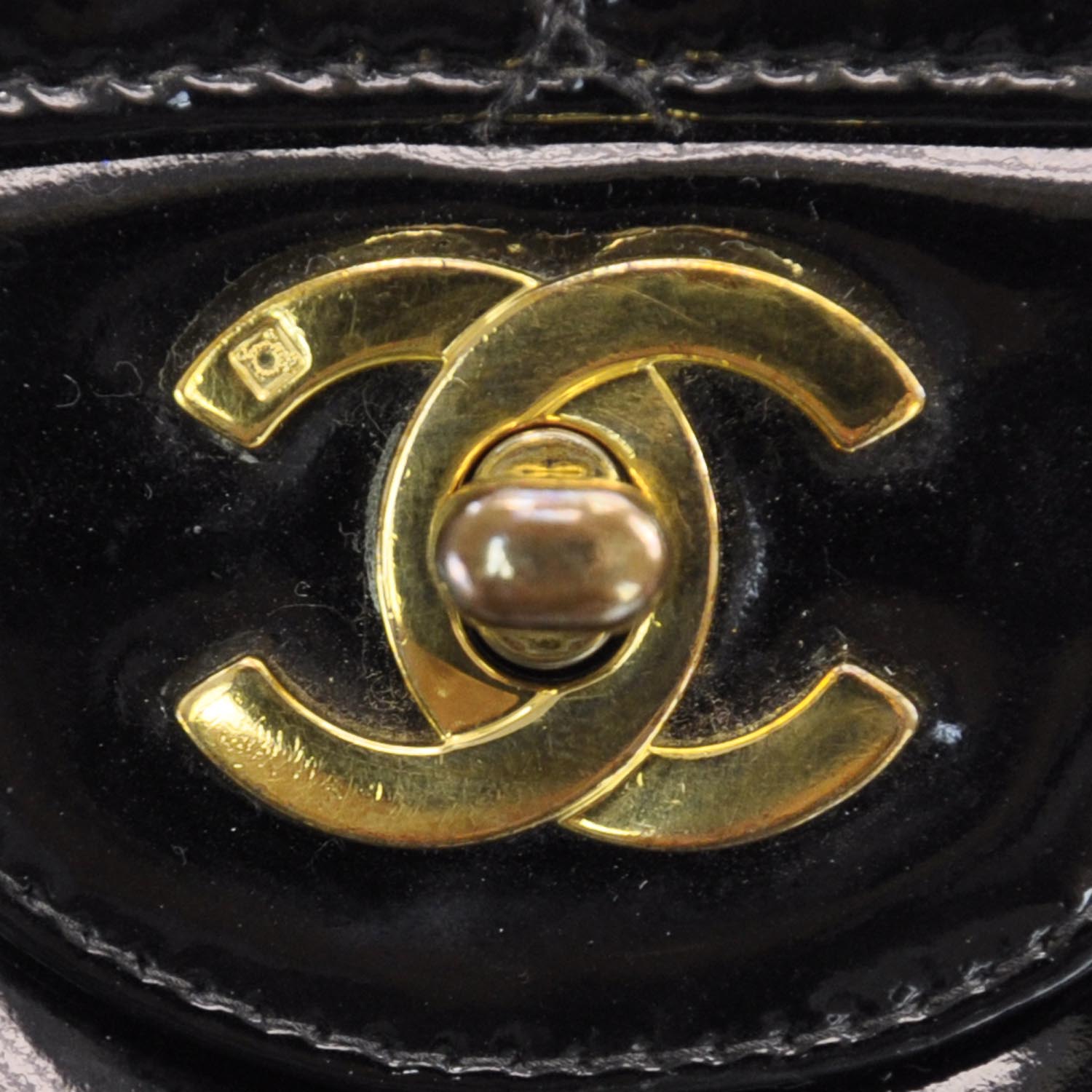 Chanel Patent Jumbo Single Flap Black 5 of 9