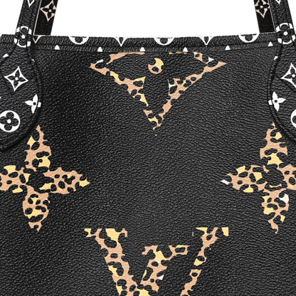 Louis Vuitton Monogram Giant Jungle Neverfull MM Black 9 of 11