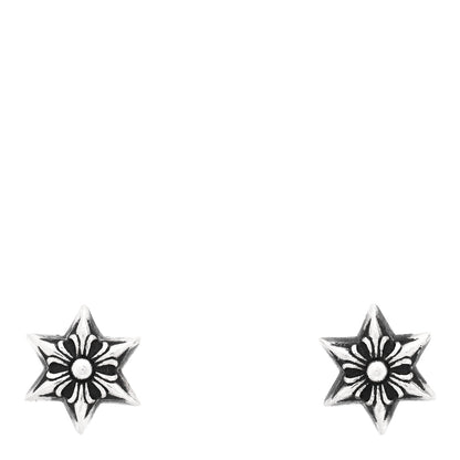 Chrome Hearts Sterling Silver Six Pointed Star Stud Earrings 1 of 5