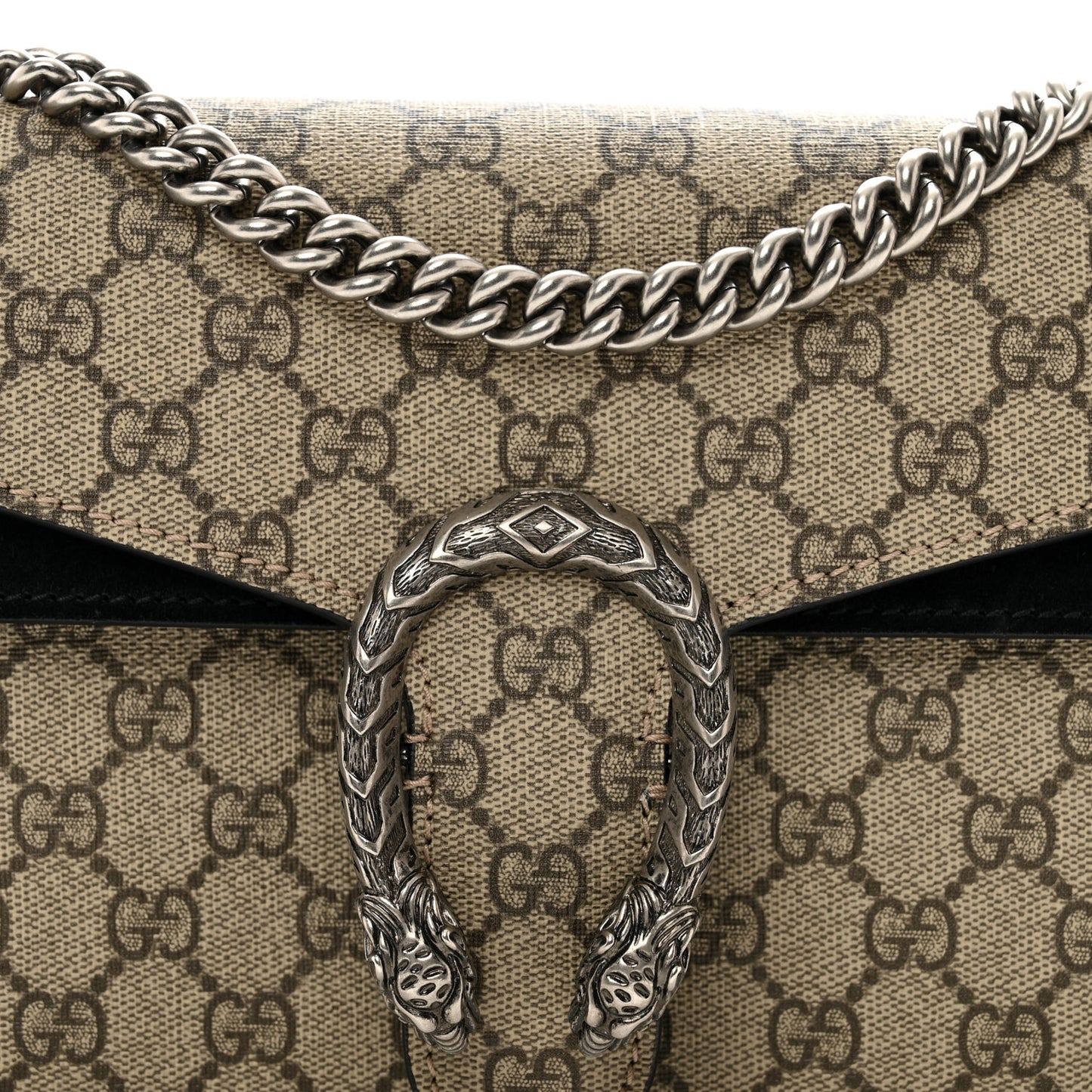 GG Supreme Monogram Small Dionysus Shoulder Bag Black