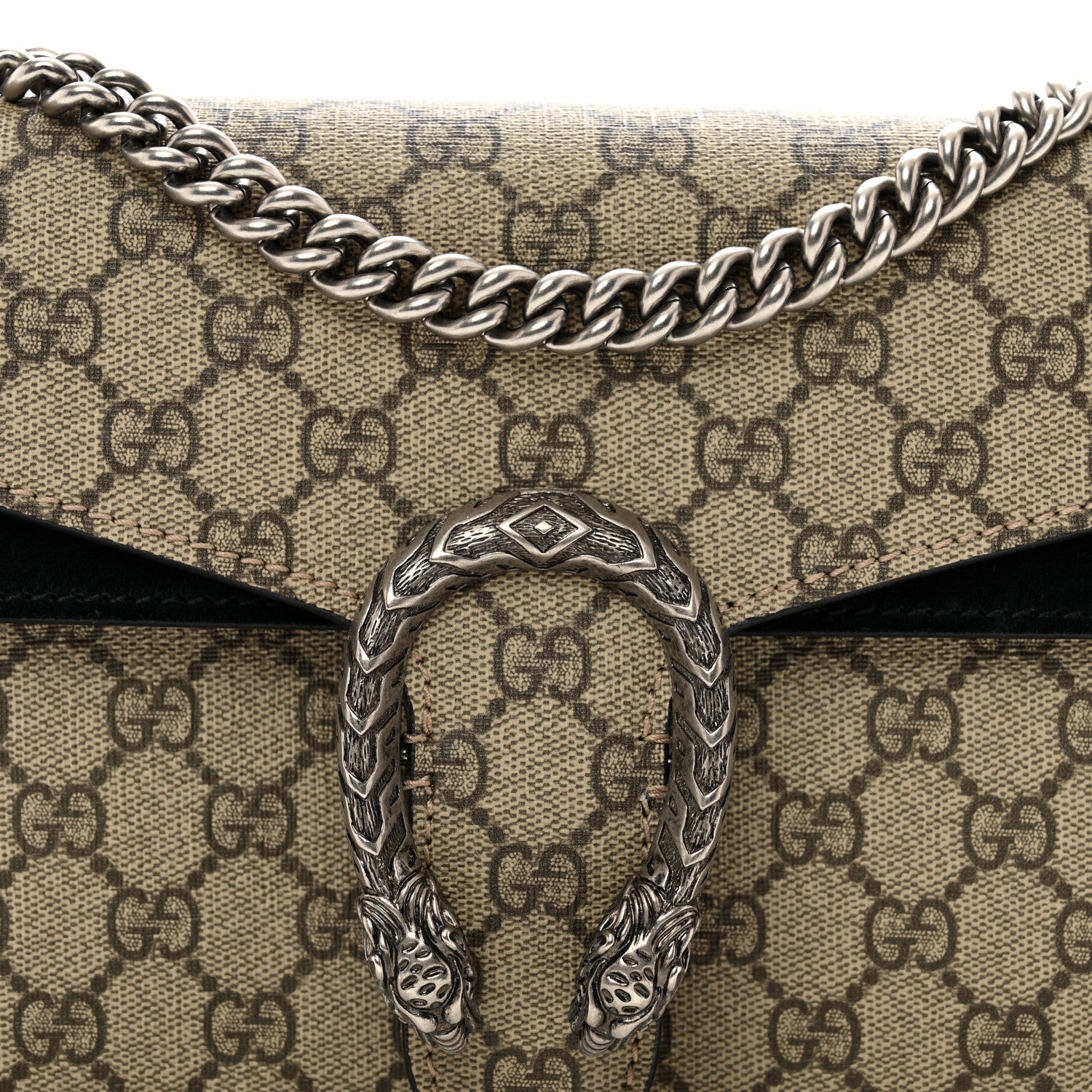 Gucci GG Supreme Monogram Small Dionysus Shoulder Bag Black 5 of 12