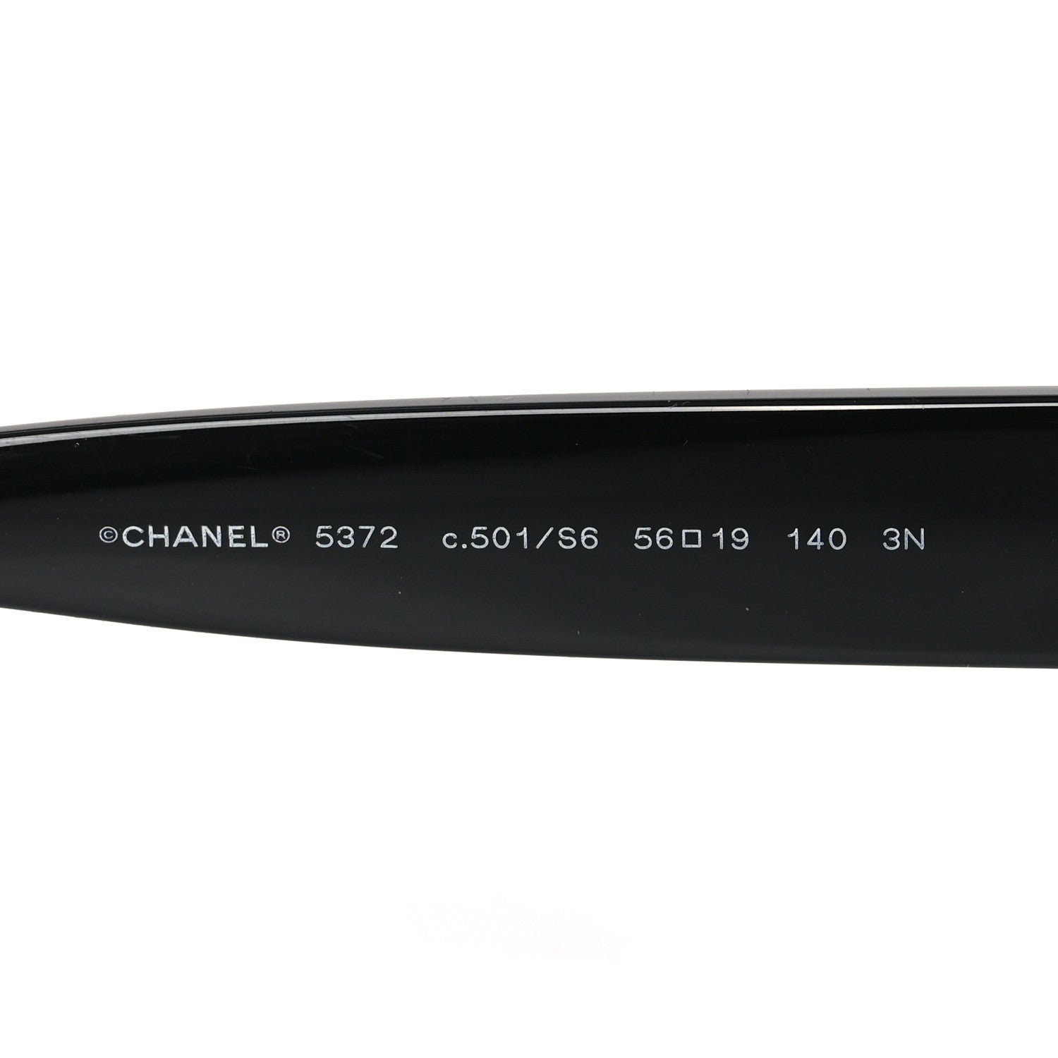 Chanel Oval CC Sunglasses 5372-A Black 5 of 7