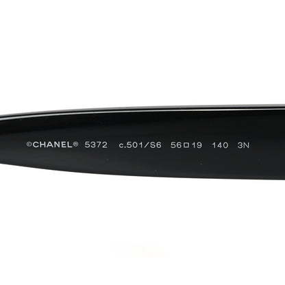 Chanel Oval CC Sunglasses 5372-A Black 5 of 7