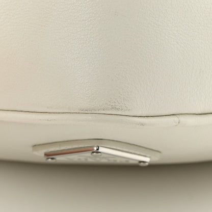 Prada Grace Lux Triangle Logo Embossed Mini Triangle Bag White 12 of 12