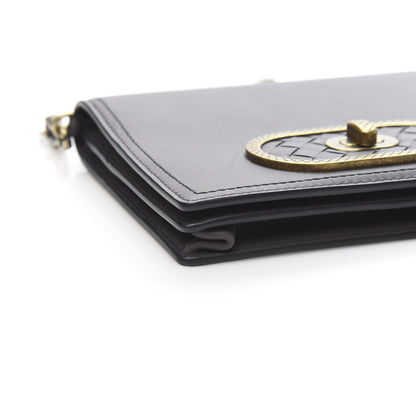 Bottega Veneta Nappa Ellittica Chain Wallet Quetsche 7 of 10