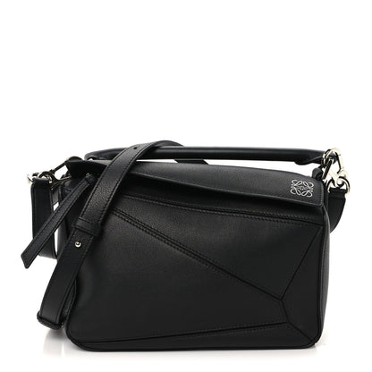 Loewe Calfskin Small Puzzle Bag Black 1 of 10