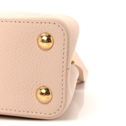 Louis Vuitton Taurillon Ostrich Capucines BB Powder Pink Beige 9 of 9