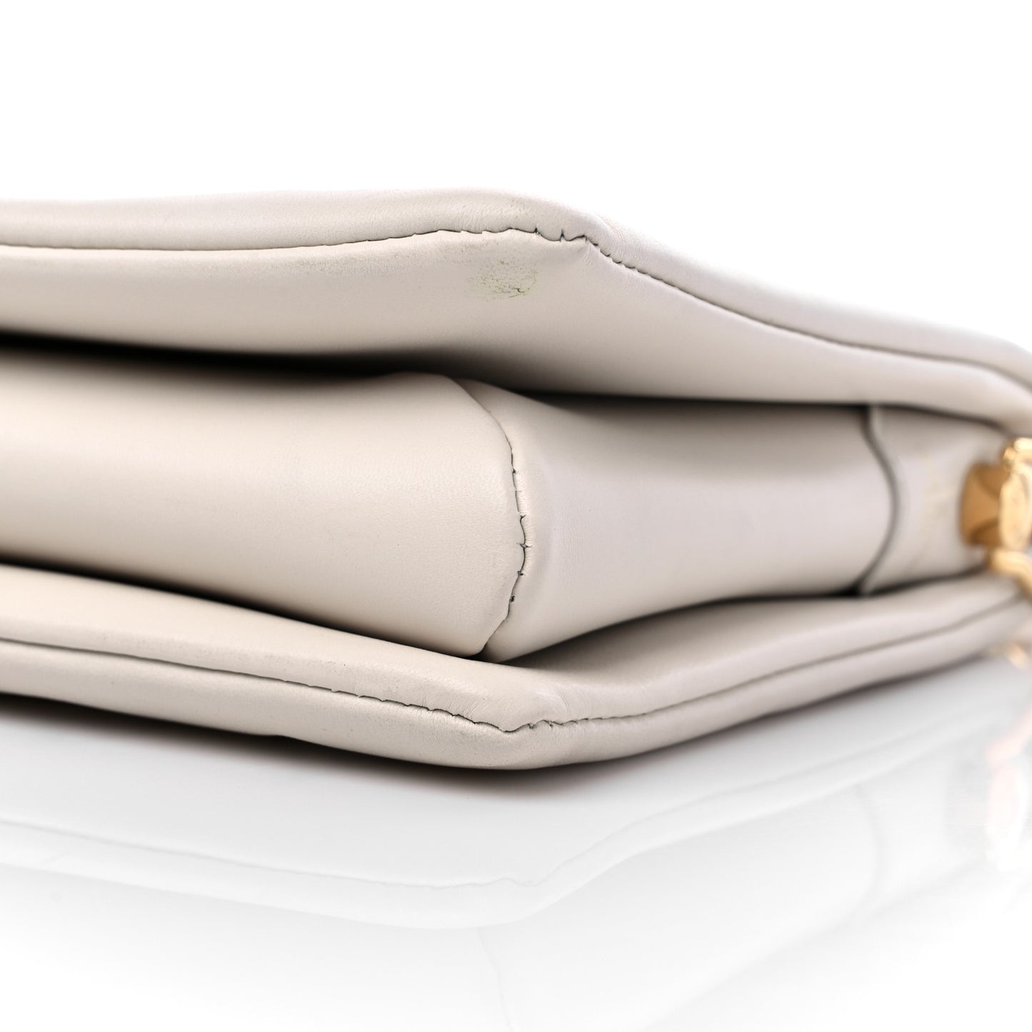 Lambskin Embossed Monogram Coussin PM Natural Creme
