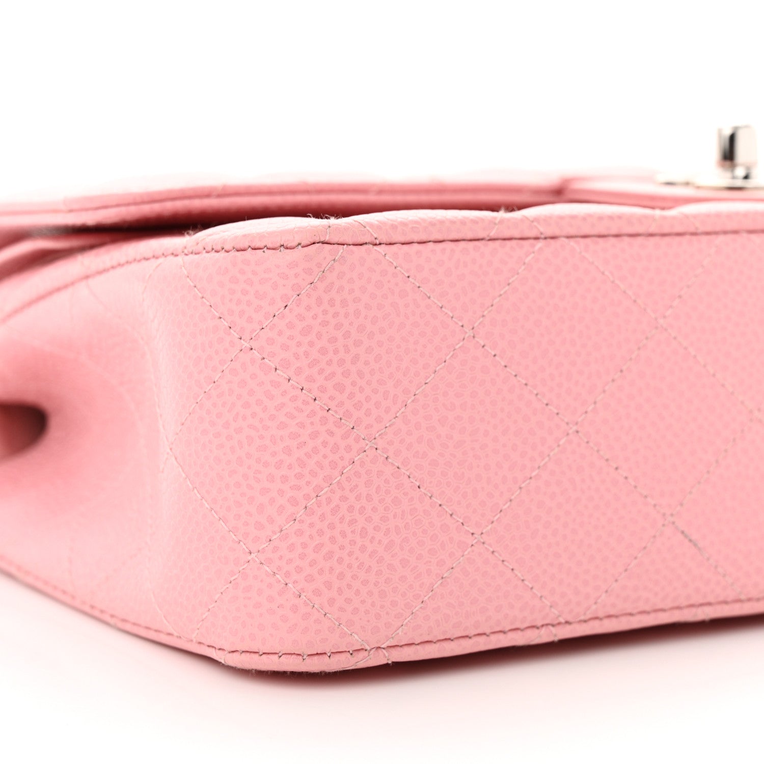 Chanel Caviar Quilted Medium Double Flap Pink 9 of 15