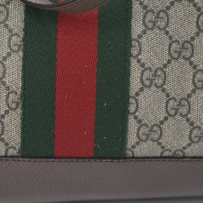 Gucci GG Supreme Monogram Web Large Ophidia Tote Brown 13 of 15