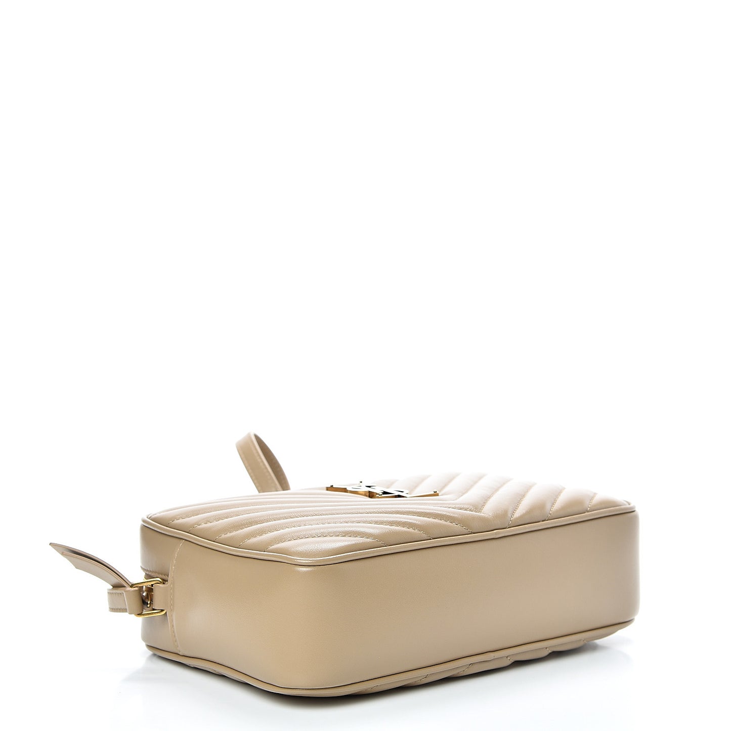 Calfskin Matelasse Monogram Lou Camera Bag Dark Latte