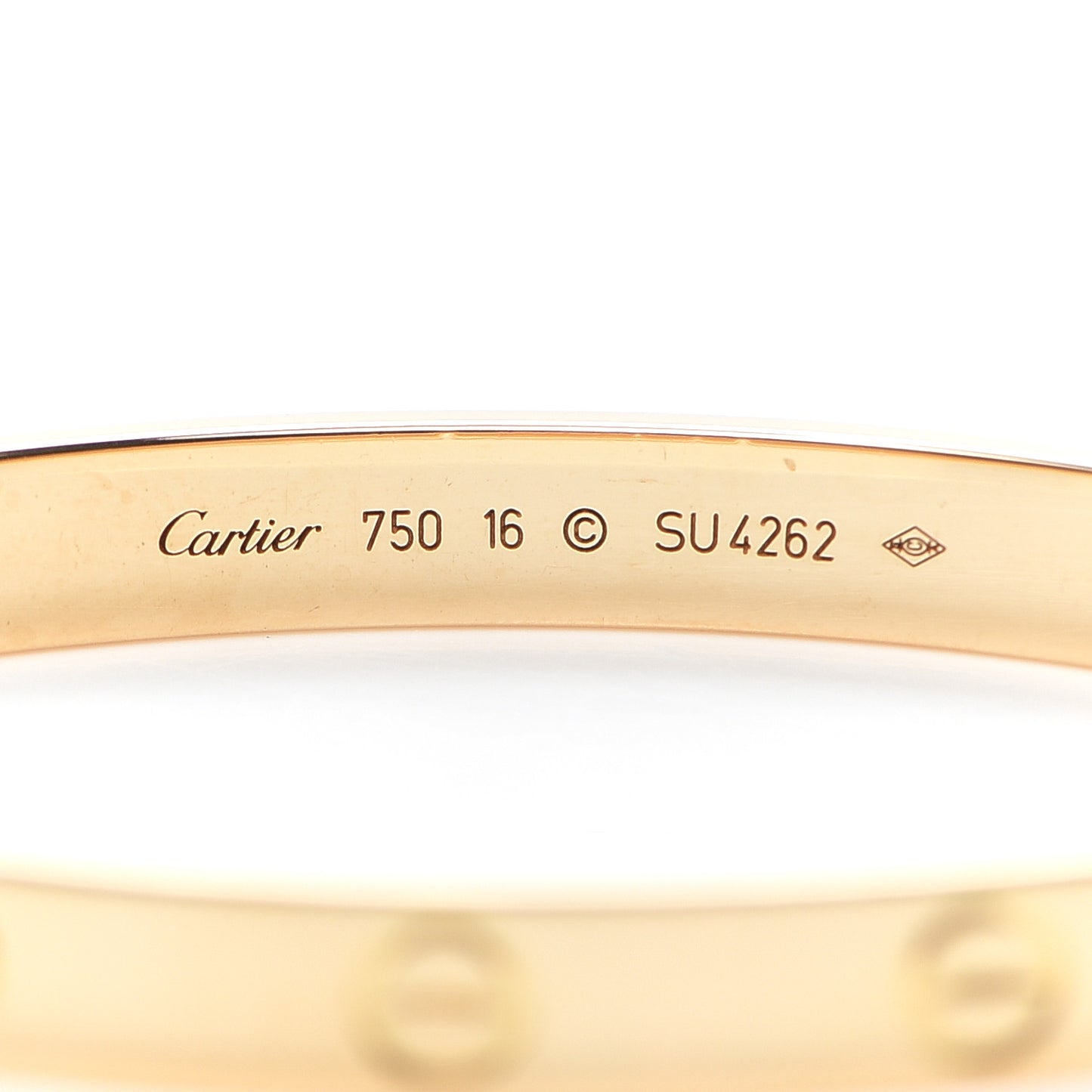 18K Yellow Gold LOVE Bracelet 16