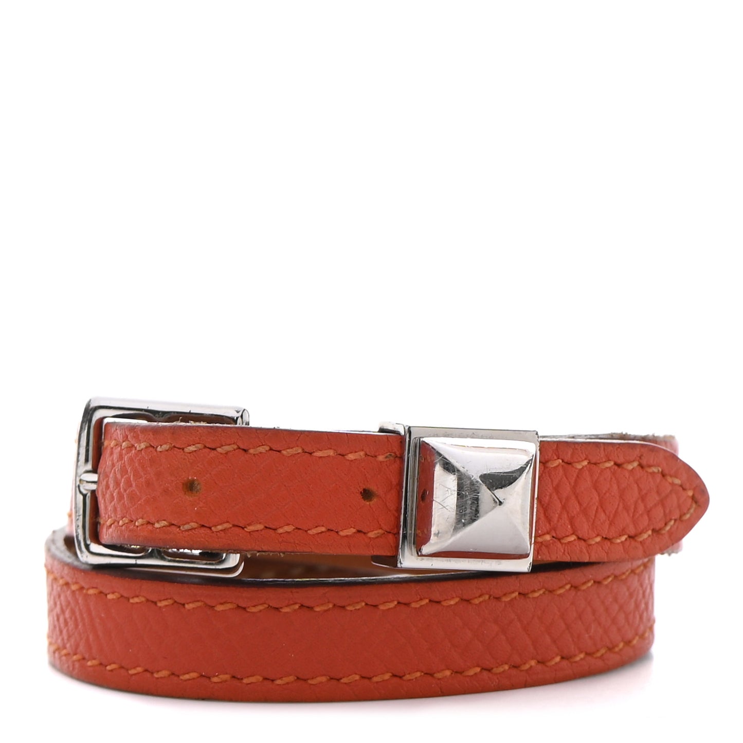 Epsom Cab Double Tour Bracelet XS Terre Battue