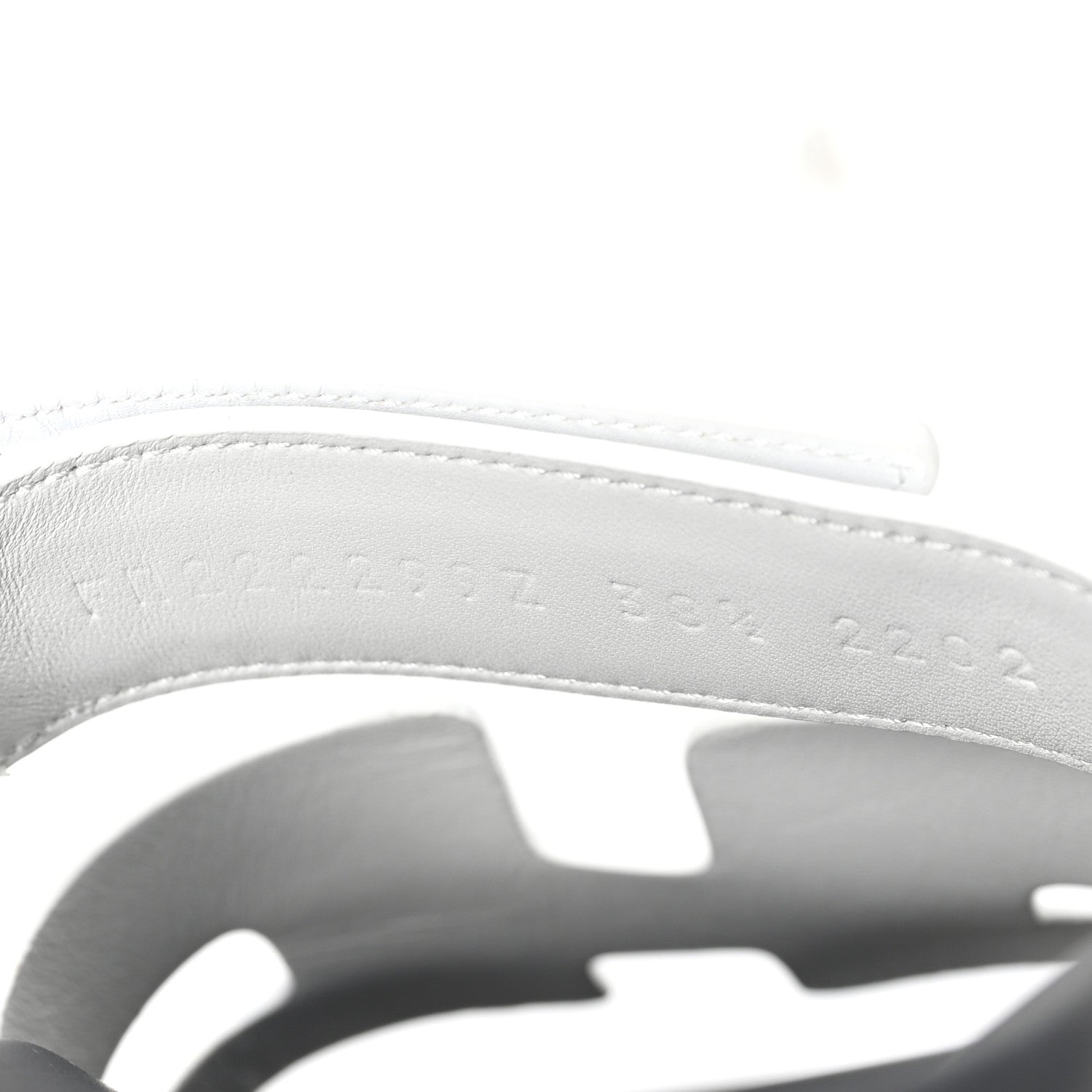Hermes Calfskin Womens Chypre Sandals 38.5 White 9 of 9