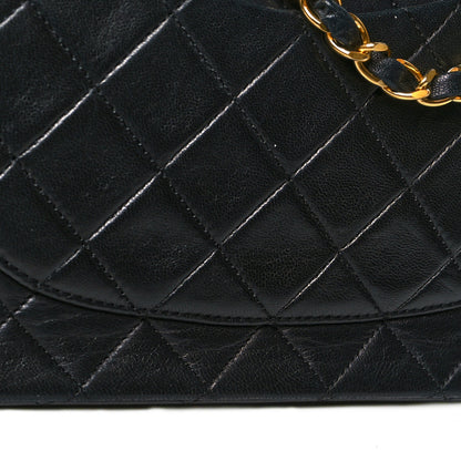 Chanel Lambskin Quilted Medium Double Flap Black 14 of 16