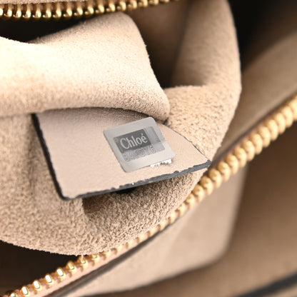 Chloe Suede Patchwork Medium Faye Shoulder Bag Motty Grey 8 of 11