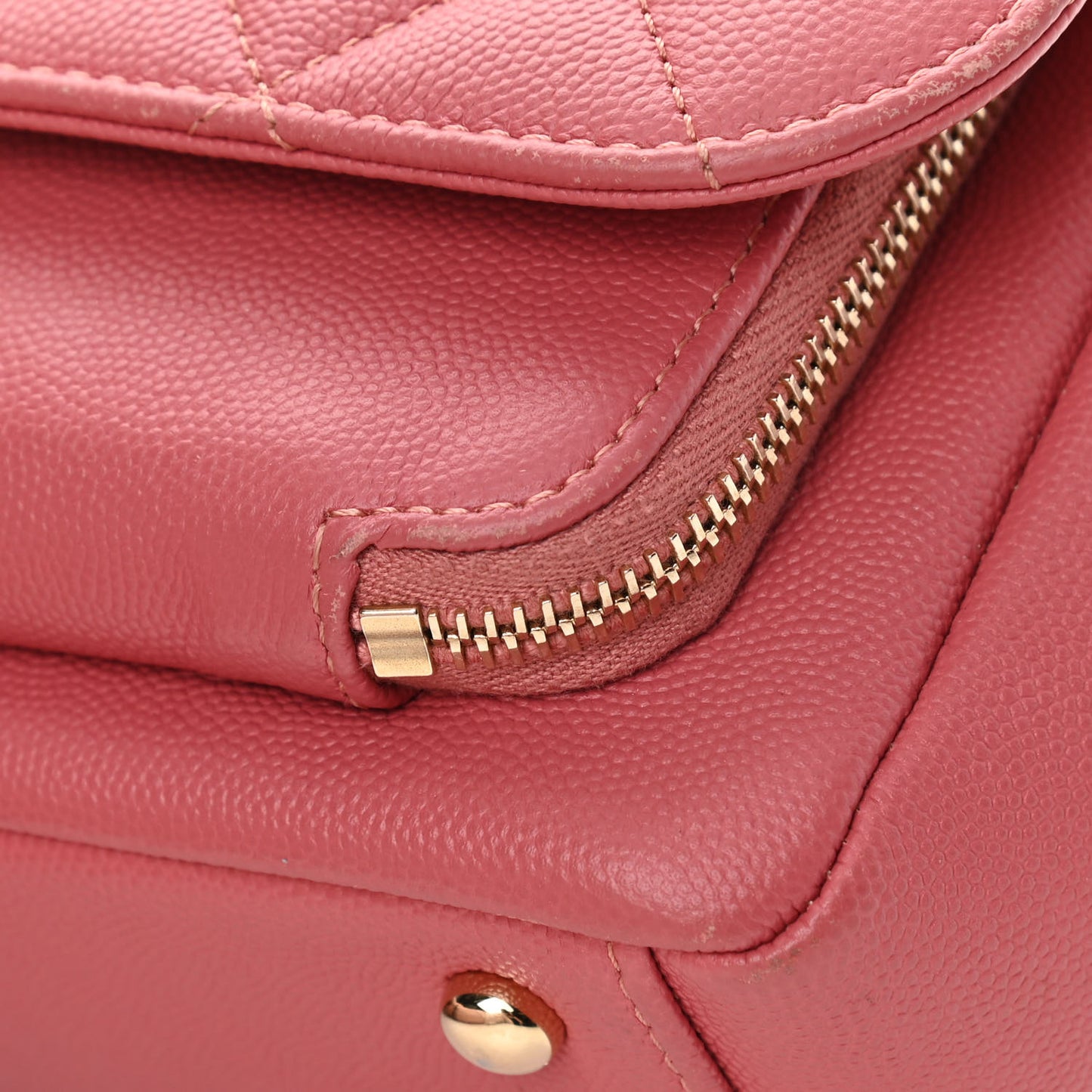 Caviar Quilted Small Business Affinity Flap Pink