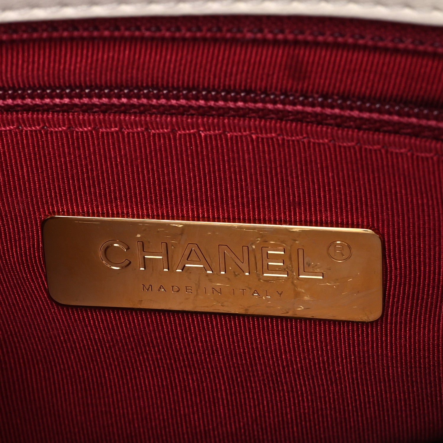 Chanel Lambskin Quilted Large Chanel 19 Flap White 6 of 13