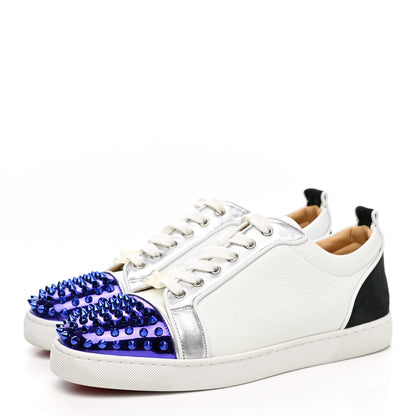 Christian Louboutin Calfskin Patent Mens Louis Junior Spikes Orlato Flat Sneakers 43 Multi 3 of 9