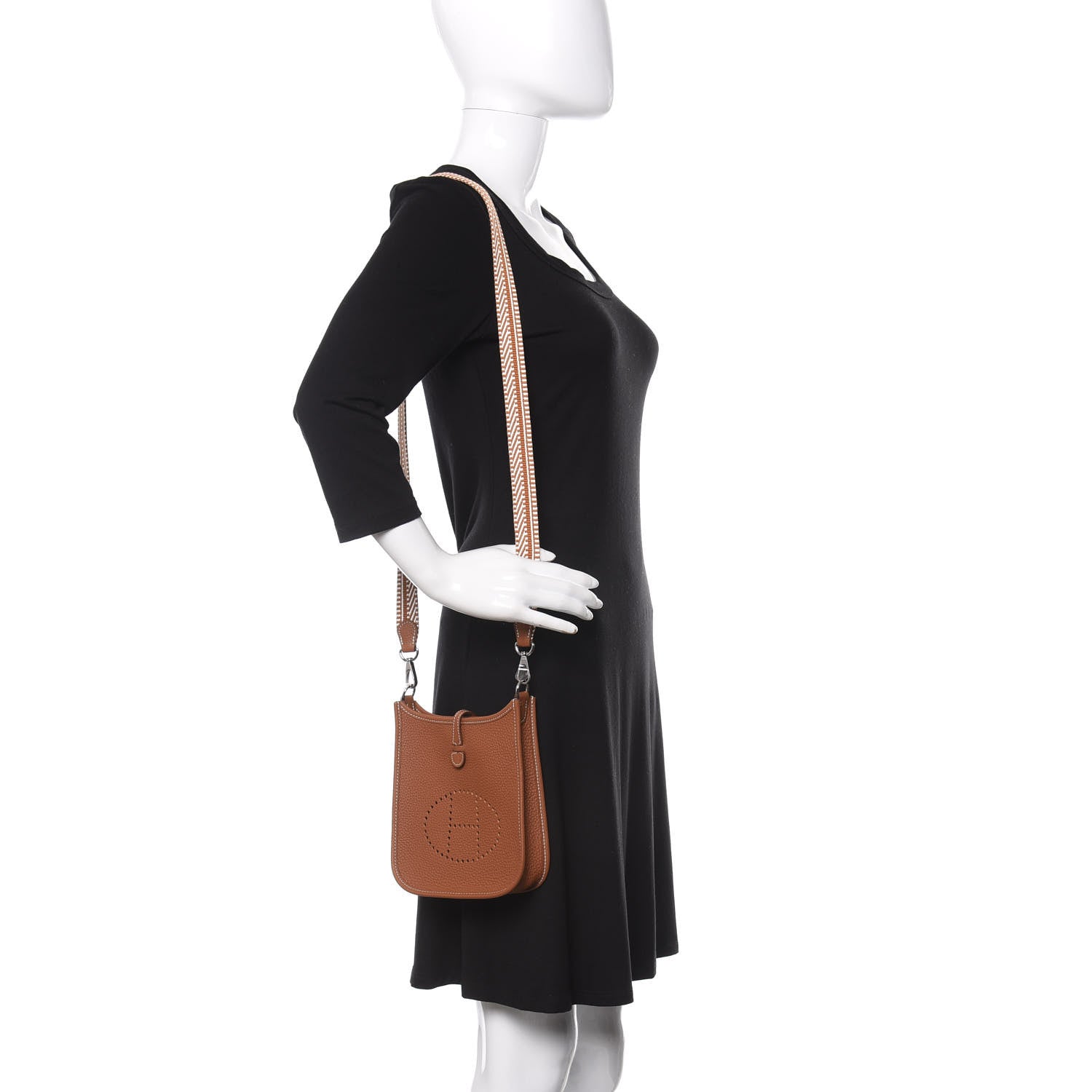 Hermes Taurillon Clemence Amazone Evelyne TPM Gold 2 of 11