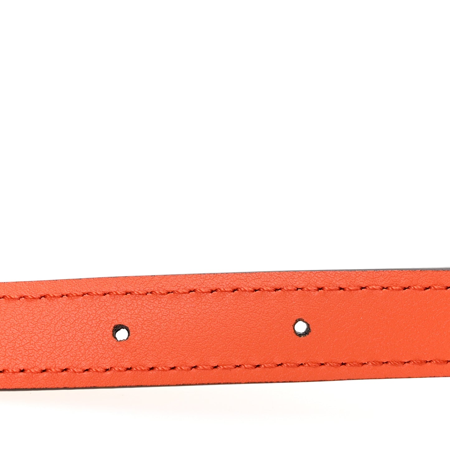 Efesto Leather Womens Horsebit 15/23mm Belt 80 32 Orange