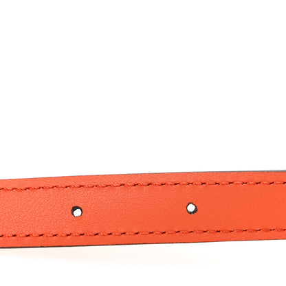 Gucci Efesto Leather Womens Horsebit 15/23mm Belt 80 32 Orange 5 of 5