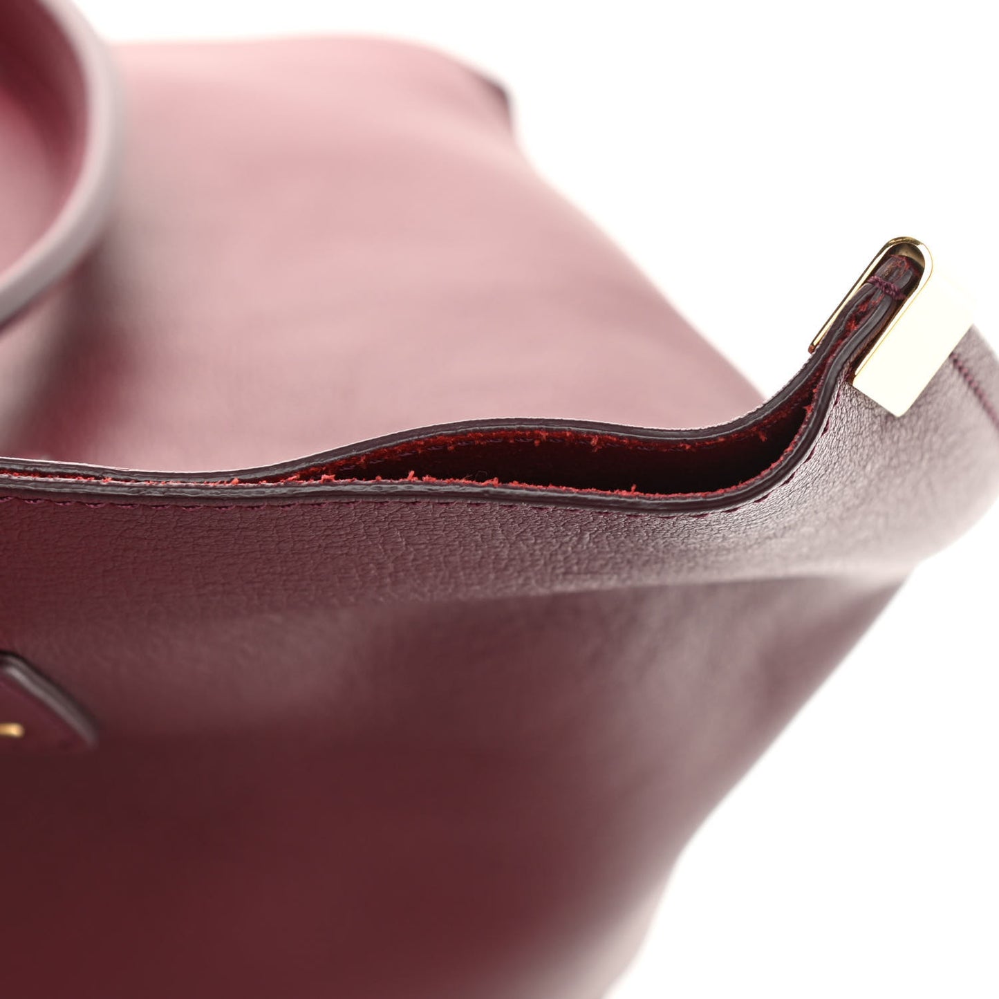 Smooth Calfskin Medium Vick Tote Burnt Mahogany