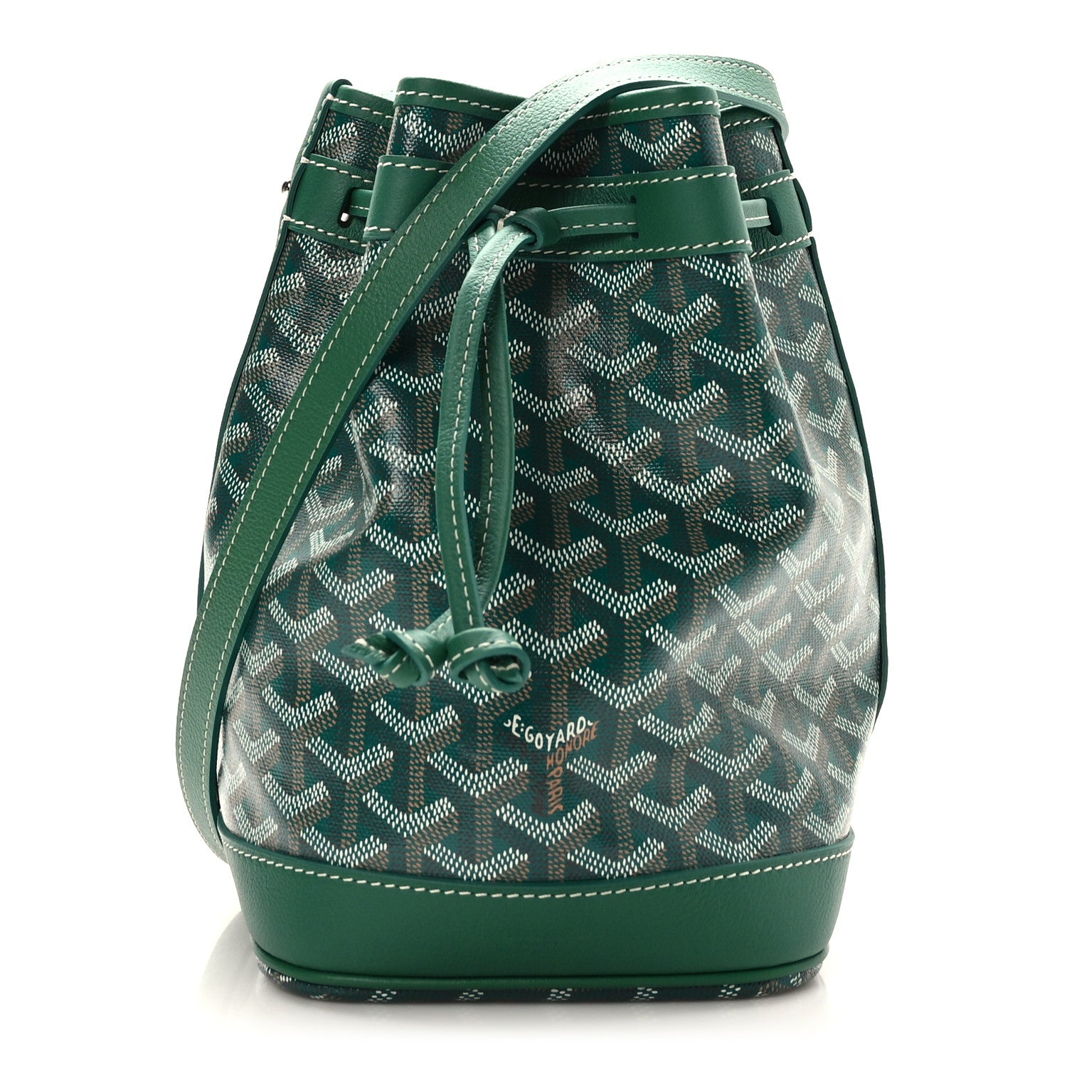 Goyard Goyardine Petit Flot Bucket Bag PM Green 1 of 10