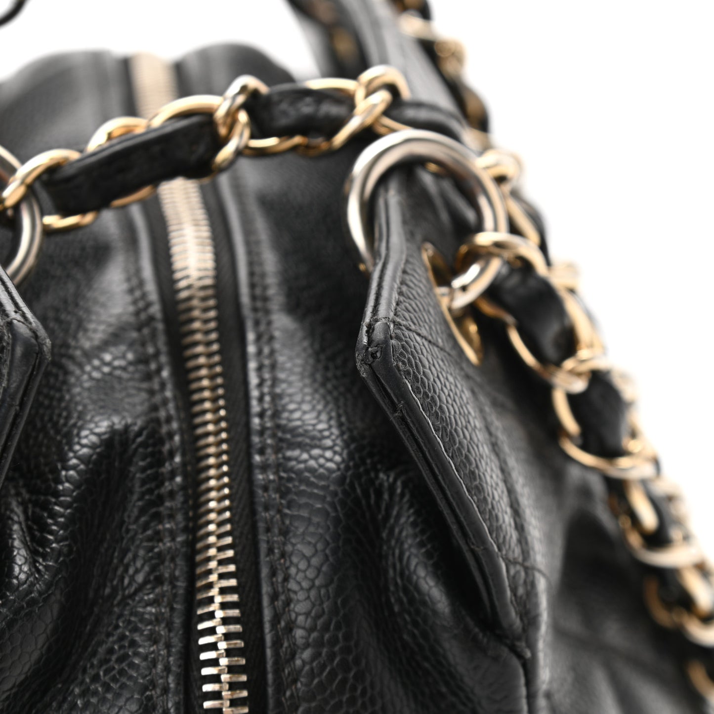 Caviar Quilted Petit Timeless Tote PTT Black