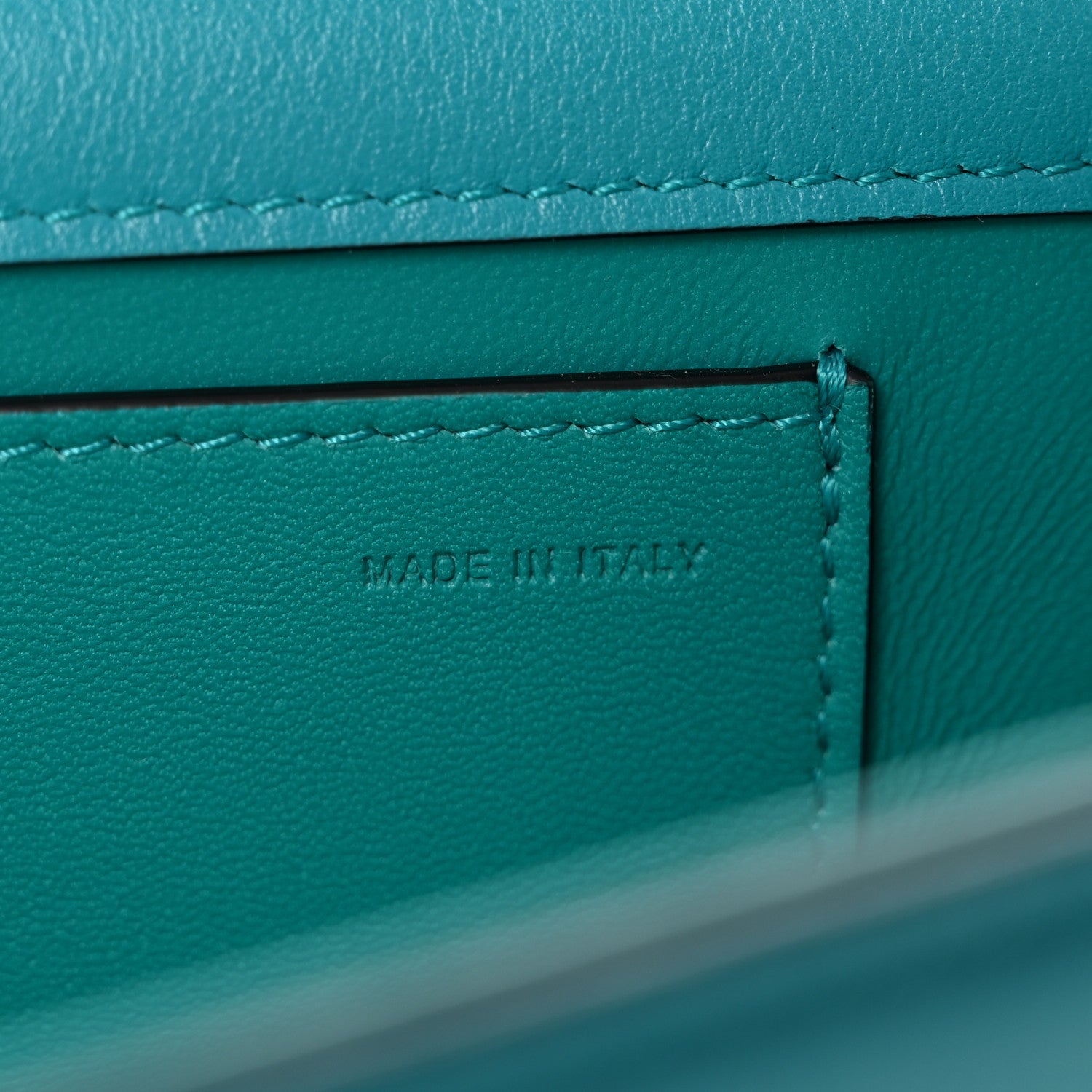 Valentino Garavani Calfskin Vlogo Loco Shoulder Bag Marine Green 7 of 12