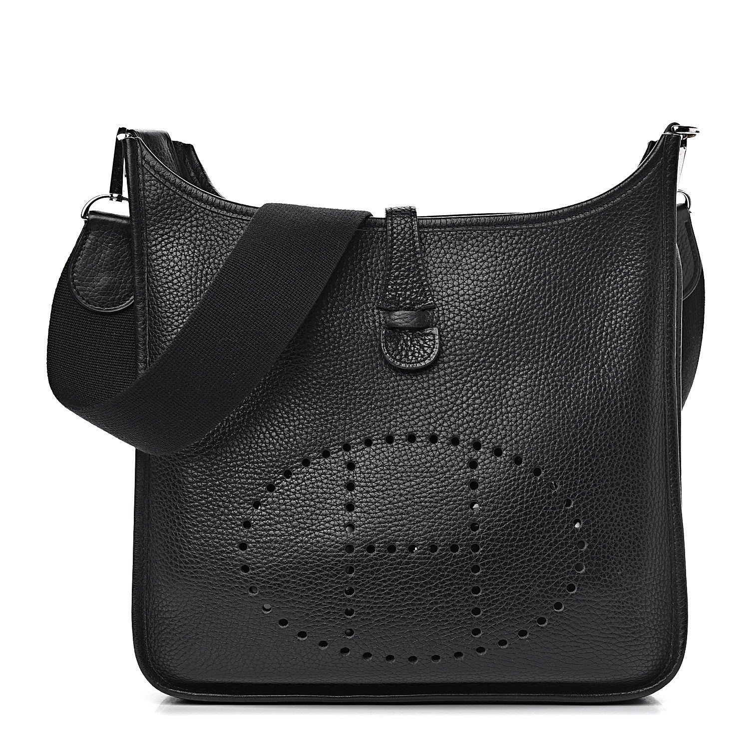 Hermes Taurillon Clemence Evelyne II PM Black 1 of 14