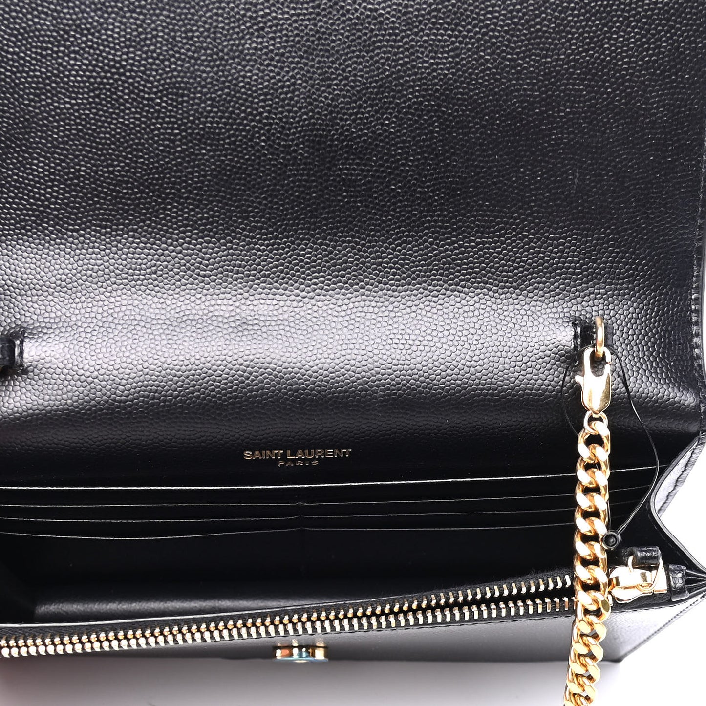 Grain De Poudre Classic Monogram Kate Tassel Chain Wallet Black