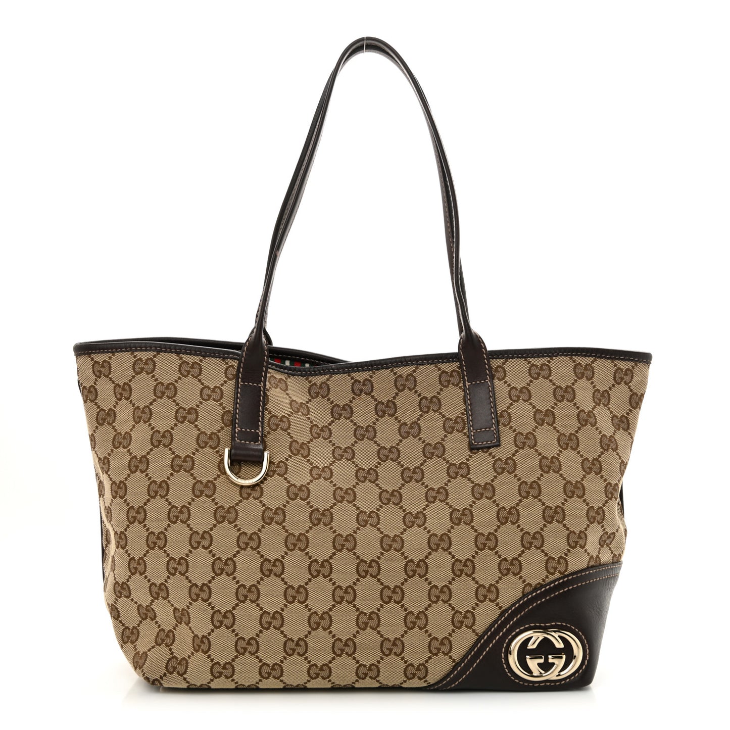 Monogram Medium New Britt Tote Brown