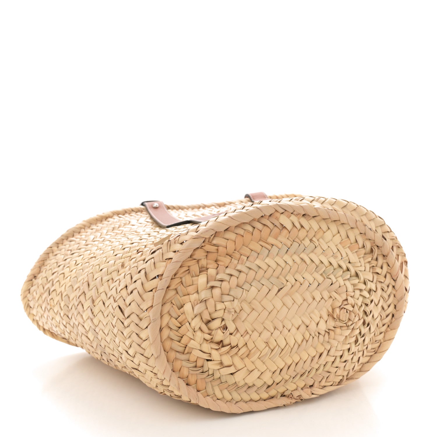 Loewe Raffia Basket Tote Bag Natural Tan 4 of 9