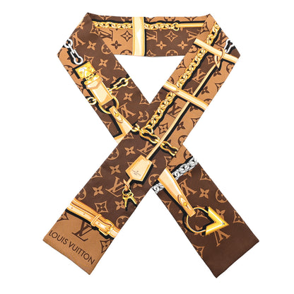 Louis Vuitton Silk Monogram Confidential Bandeau Brown 1 of 3