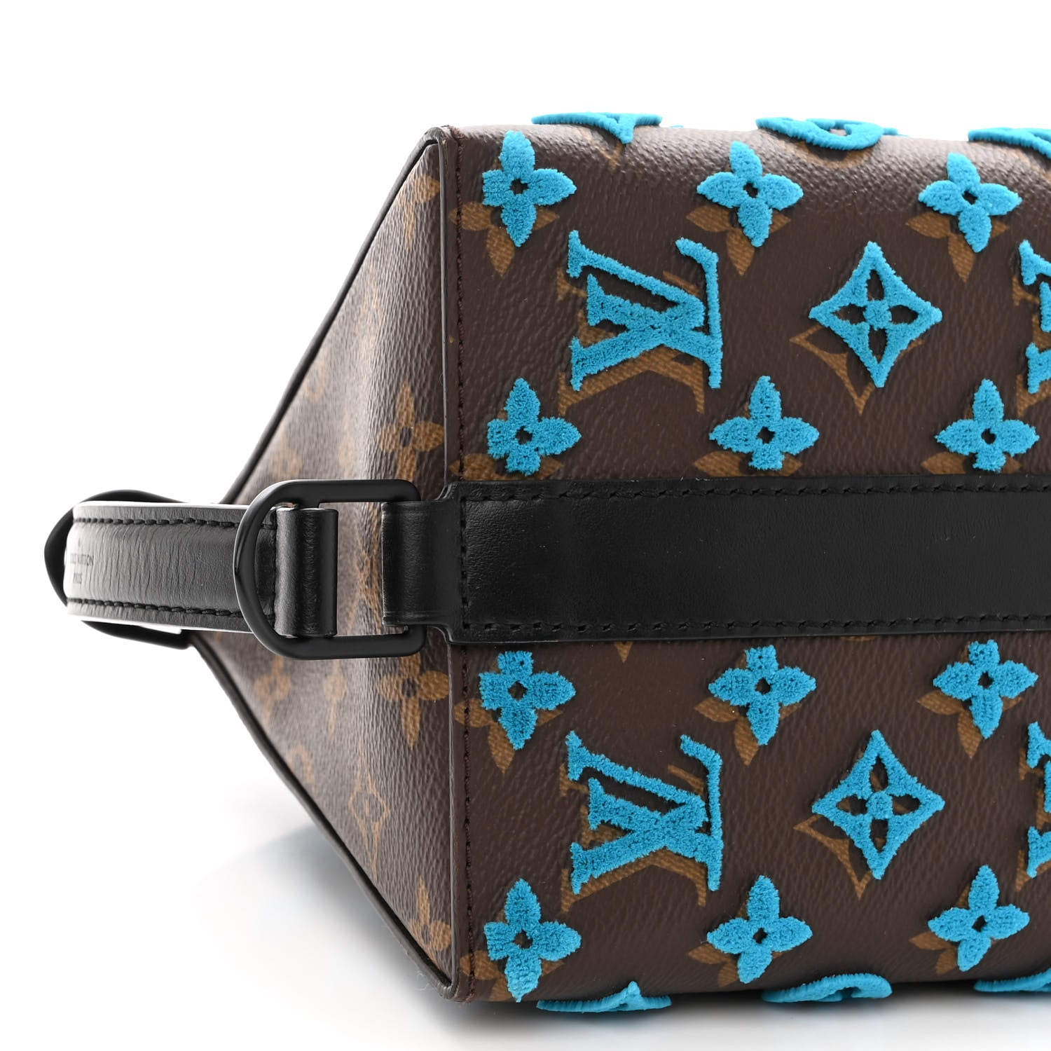 Louis Vuitton Monogram Tuffetage Triangle Messenger Turquoise 8 of 9