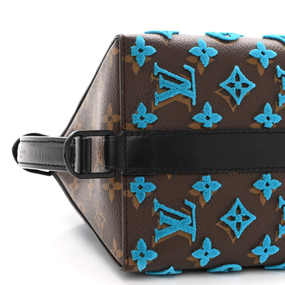 Louis Vuitton Monogram Tuffetage Triangle Messenger Turquoise 8 of 9