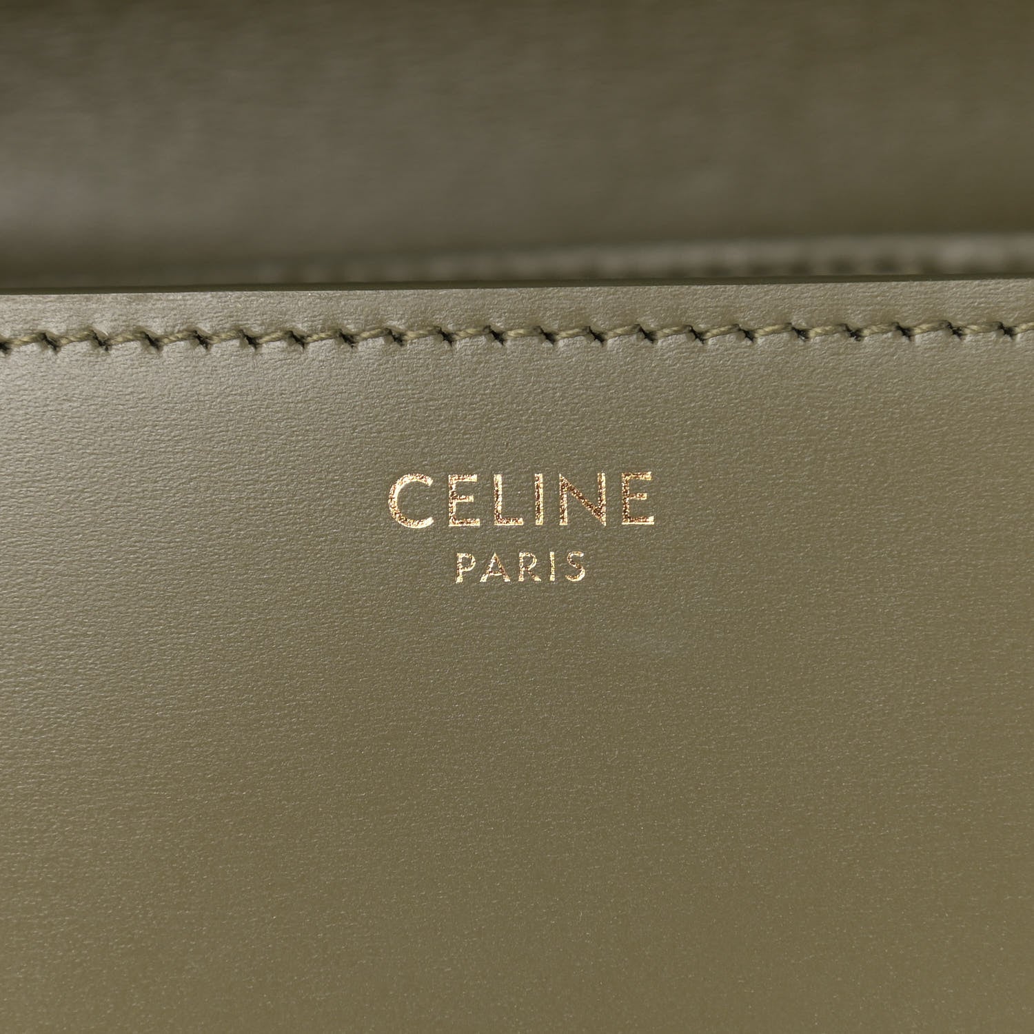 Celine Box Calfskin Small Classic Box Flap Bag Army Green 6 of 11
