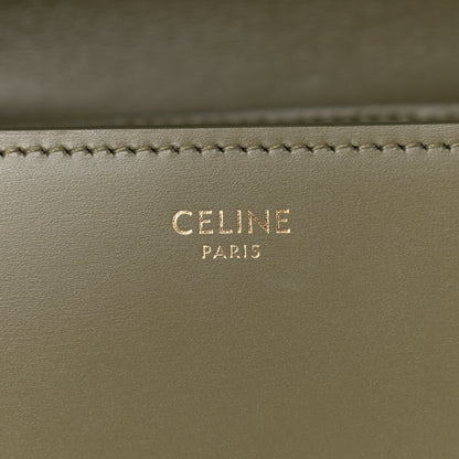 Celine Box Calfskin Small Classic Box Flap Bag Army Green 6 of 11