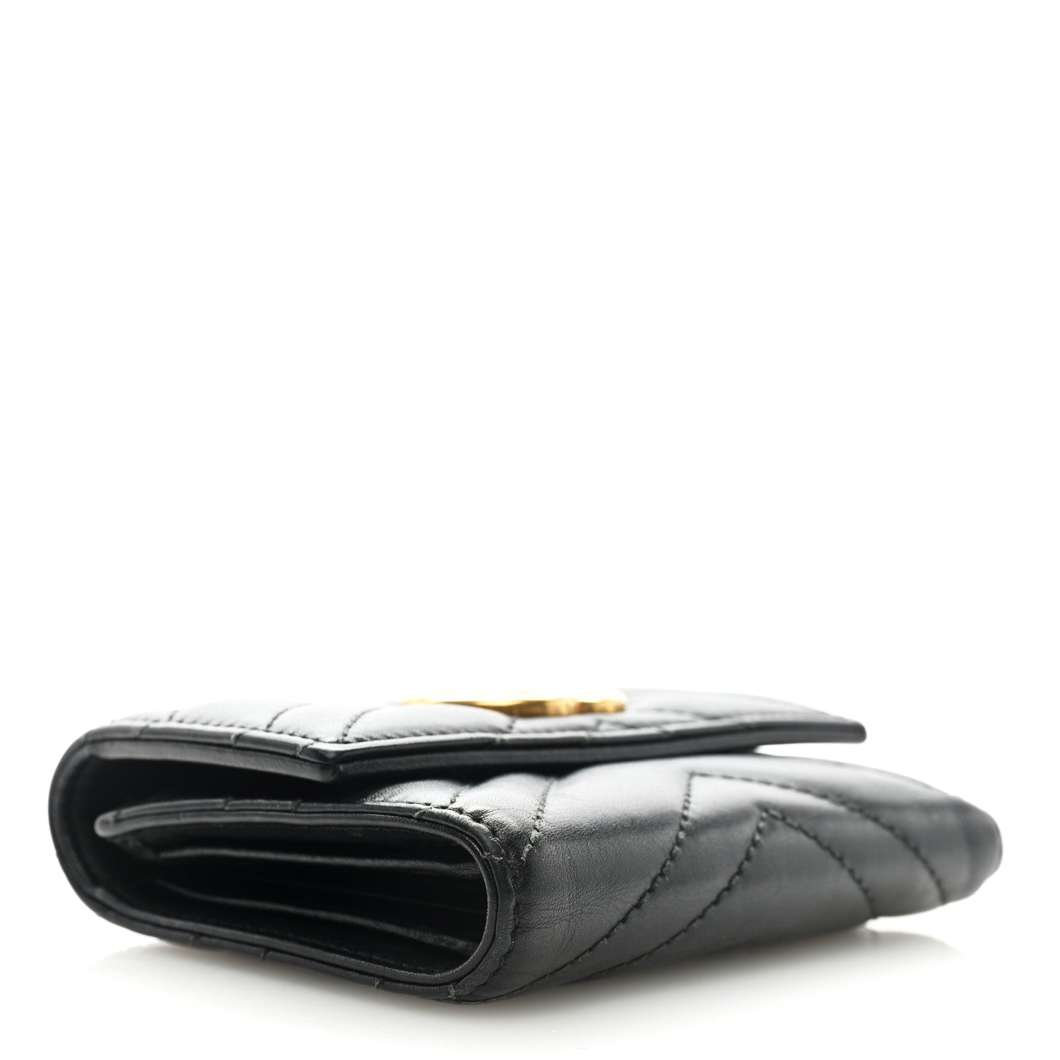 Gucci Calfskin Matelasse GG Marmont Wallet Black 4 of 6